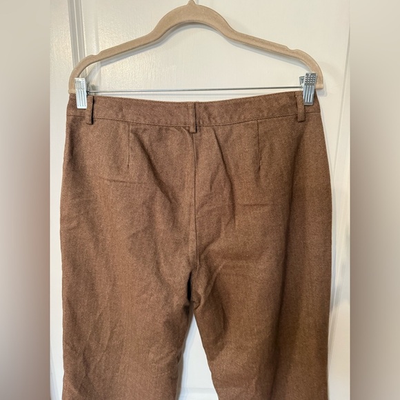 L.L. Bean Women’s Brown Classic Fit Herringbone Dress Pants - Size 10 PET - Picture 6 of 9